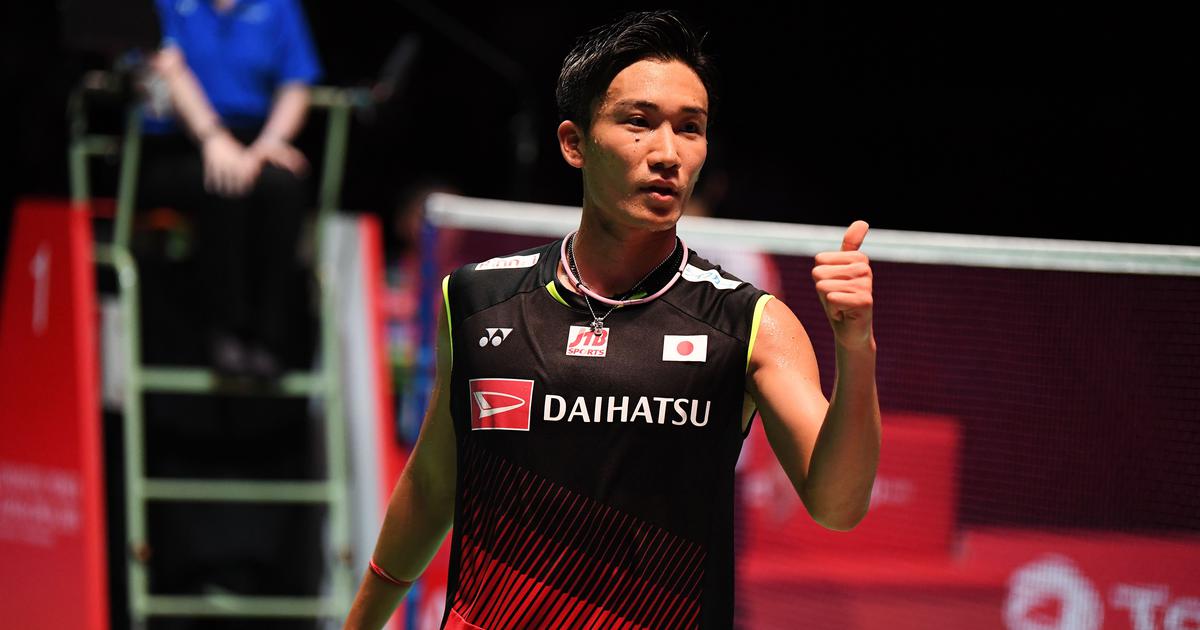 Pemain badminton dunia nombor satu Momota kembali dari kemalangan kereta dengan kemenangan