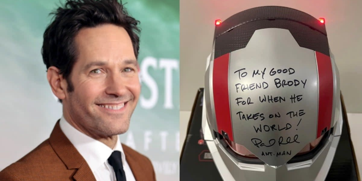 Pelakon Paul Rudd menceriakan mangsa pembuli Colorado dengan sepucuk surat dan topi keledar Ant-Man yang ditandatangani