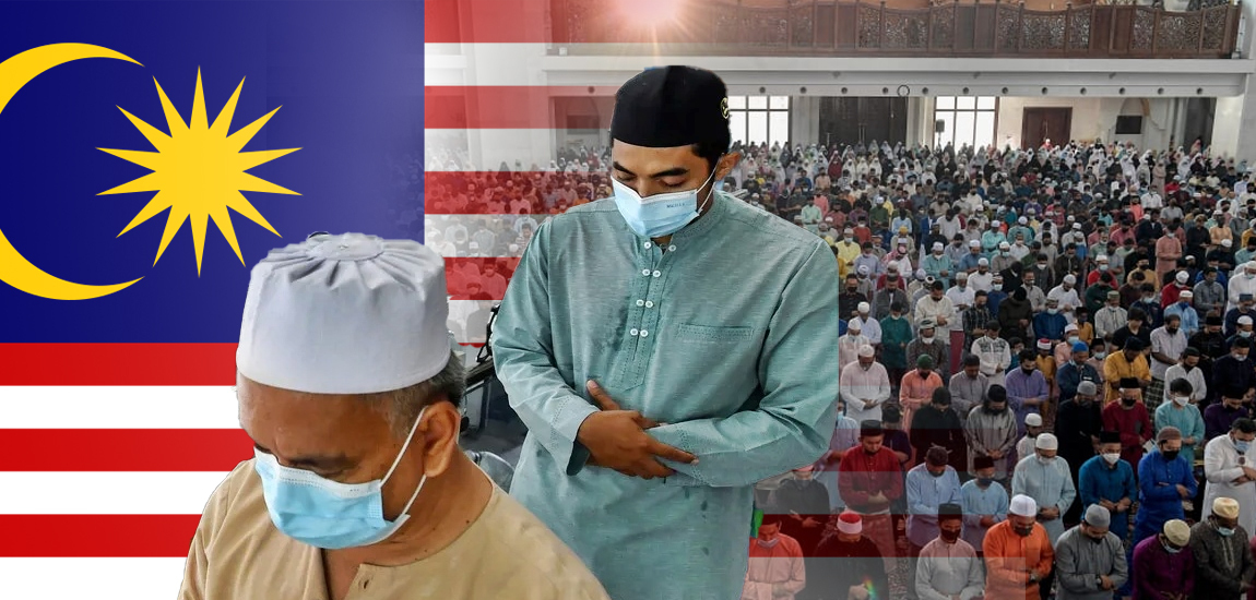 Ikut SOP Fasa Peralihan ke Endemik, Pakai Pelitup Muka Ketika Solat Raya
