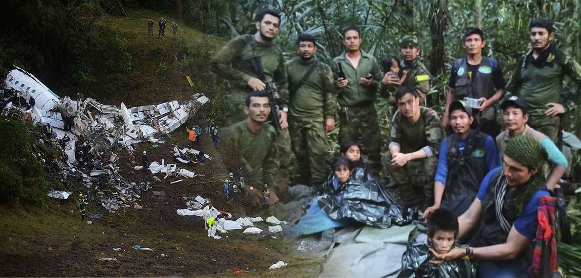 Empat Kanak-kanak Colombia Ditemui hidup Selepas 40 hari Kemalangan Pesawat Hutan Amazon