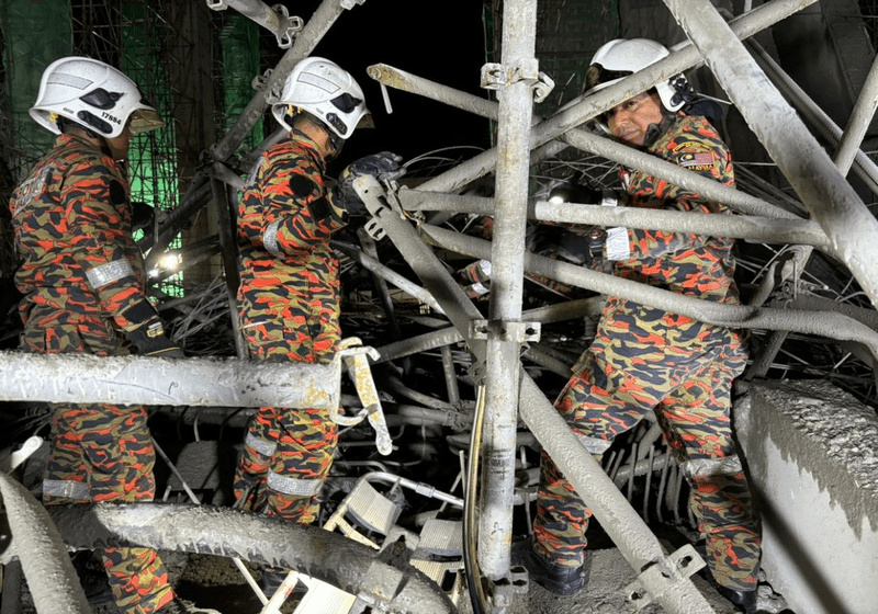 Kejadian Bangunan Runtuh di Pulau Pinang Korbankan Tiga Nyawa