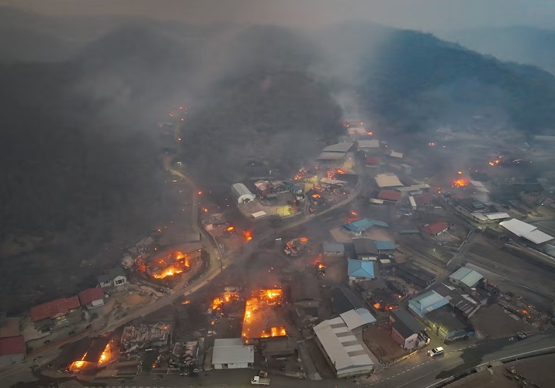 18 Maut dalam Kebakaran Hutan di Korea Selatan, Ribuan Dipindahkan