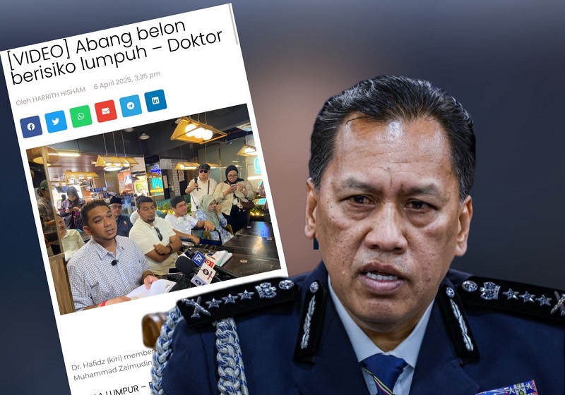 Abang Belon Retak Tulang Belakang, Polis Tunggu Laporan Perubatan