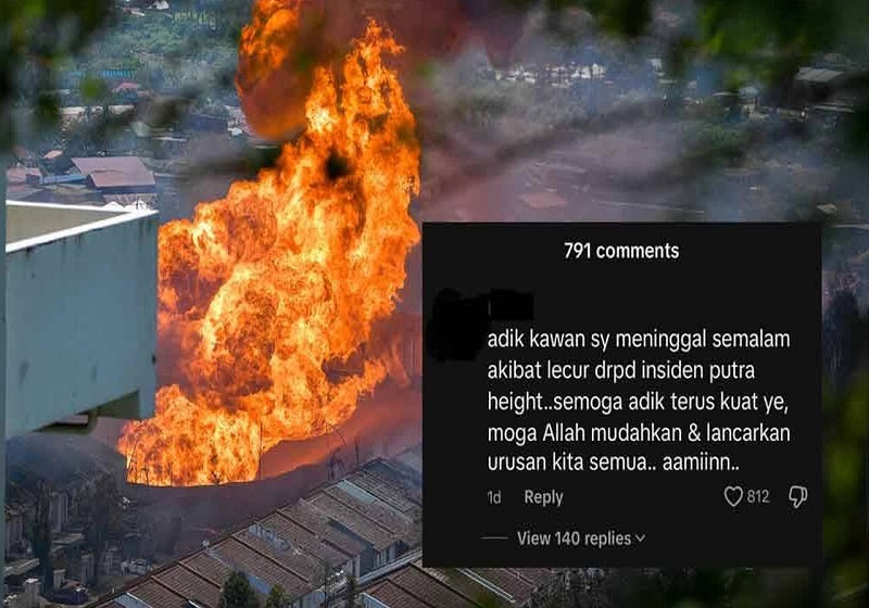 Polis Siasat Dakwaan Kematian Dalam Kebakaran Gas Putra Heights