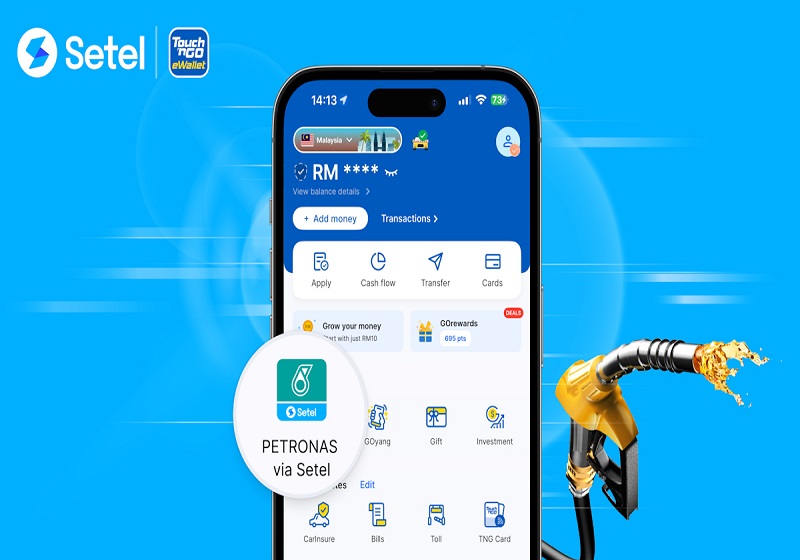 Satu Aplikasi Je! Cara Bayar Minyak Guna TNG eWallet x Setel Mini di Petronas