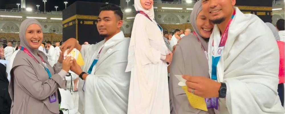 Suami Neera Azizi Digantung Tugas Kerana “Gender Reveal” Depan Kaabah