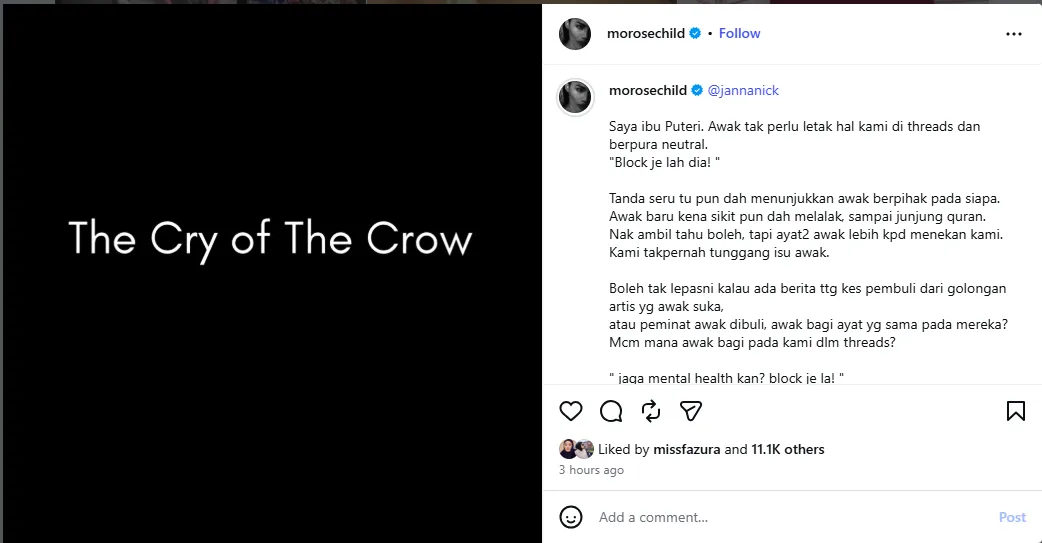 Ibu Aqish Puji Sweet Qismina, Tak Tunggang Isu Panas
