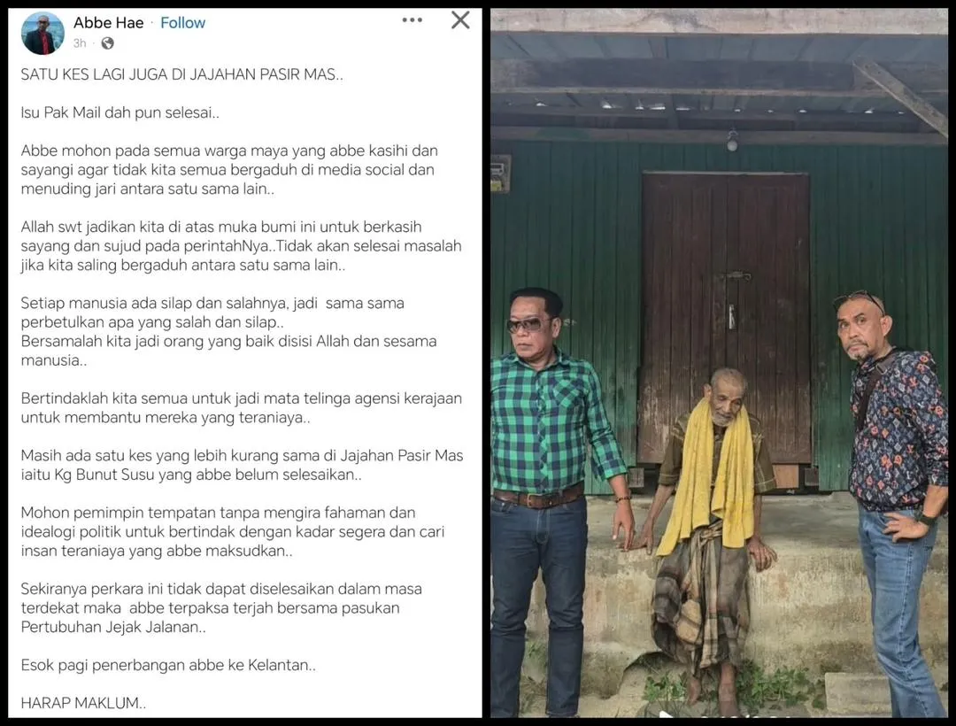 Abbe Hae Gesa Pemimpin Segera Turun Padang Bantu Orang Susah