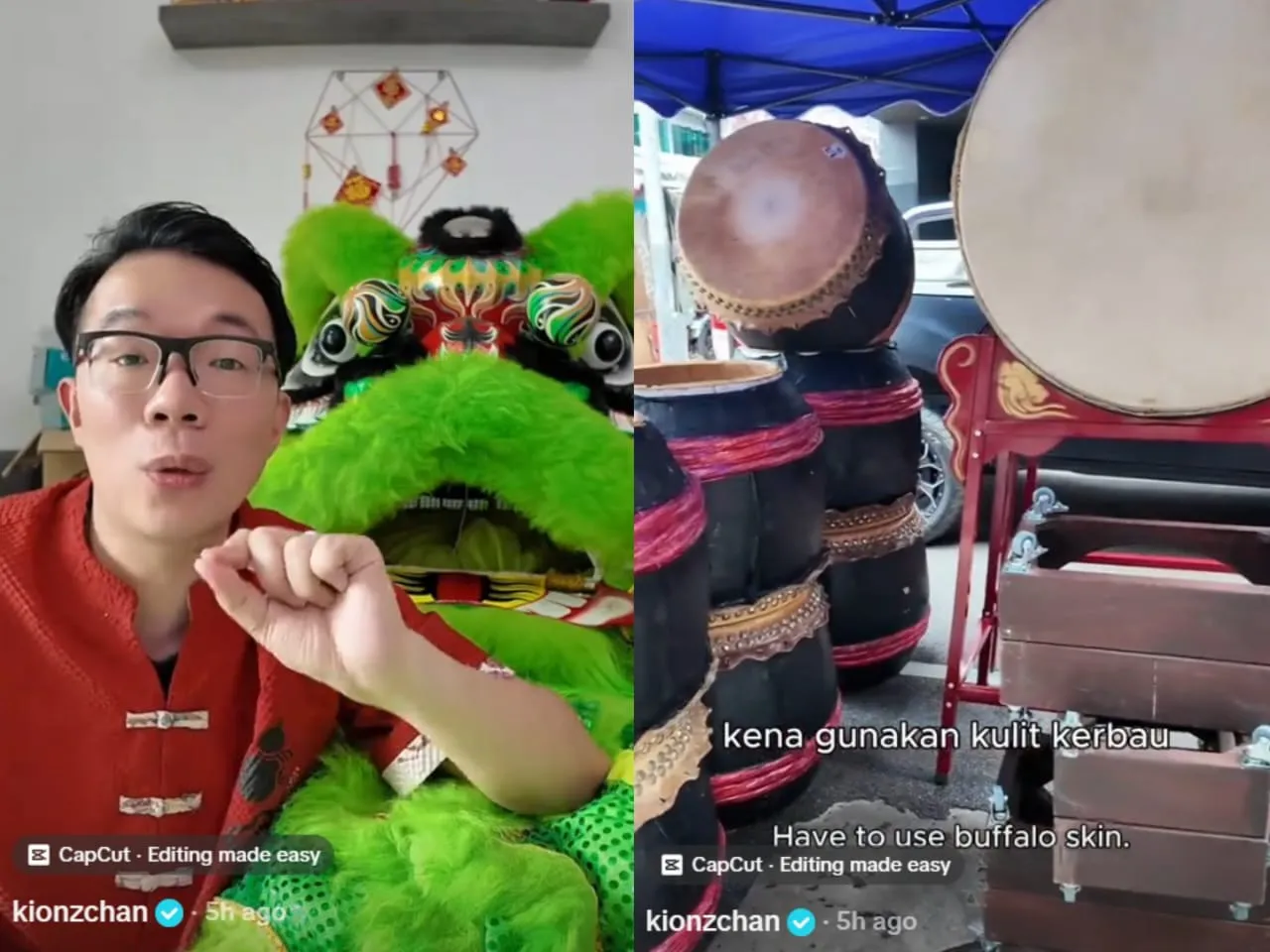 Kulit Gendang Tarian Singa: Bolehkan Orang Islam Sentuh Alat Muzik Ini?