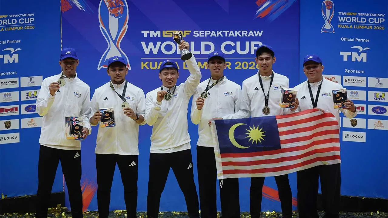 Malaysia Rangkul Gelaran Juara Dunia Kuadran Piala Dunia Sepak Takraw