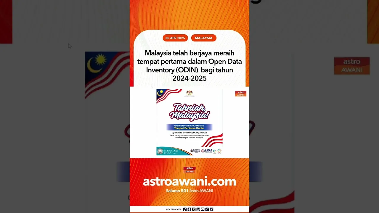 DOSM Malaysia Kini Nombor Satu Dunia
