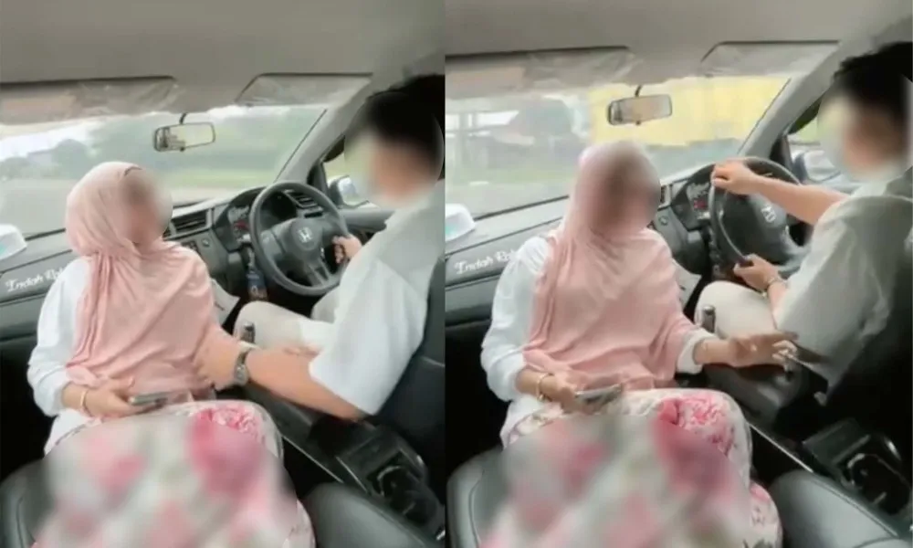 JPJ Kesan Pasangan Bermanja Semasa Memandu