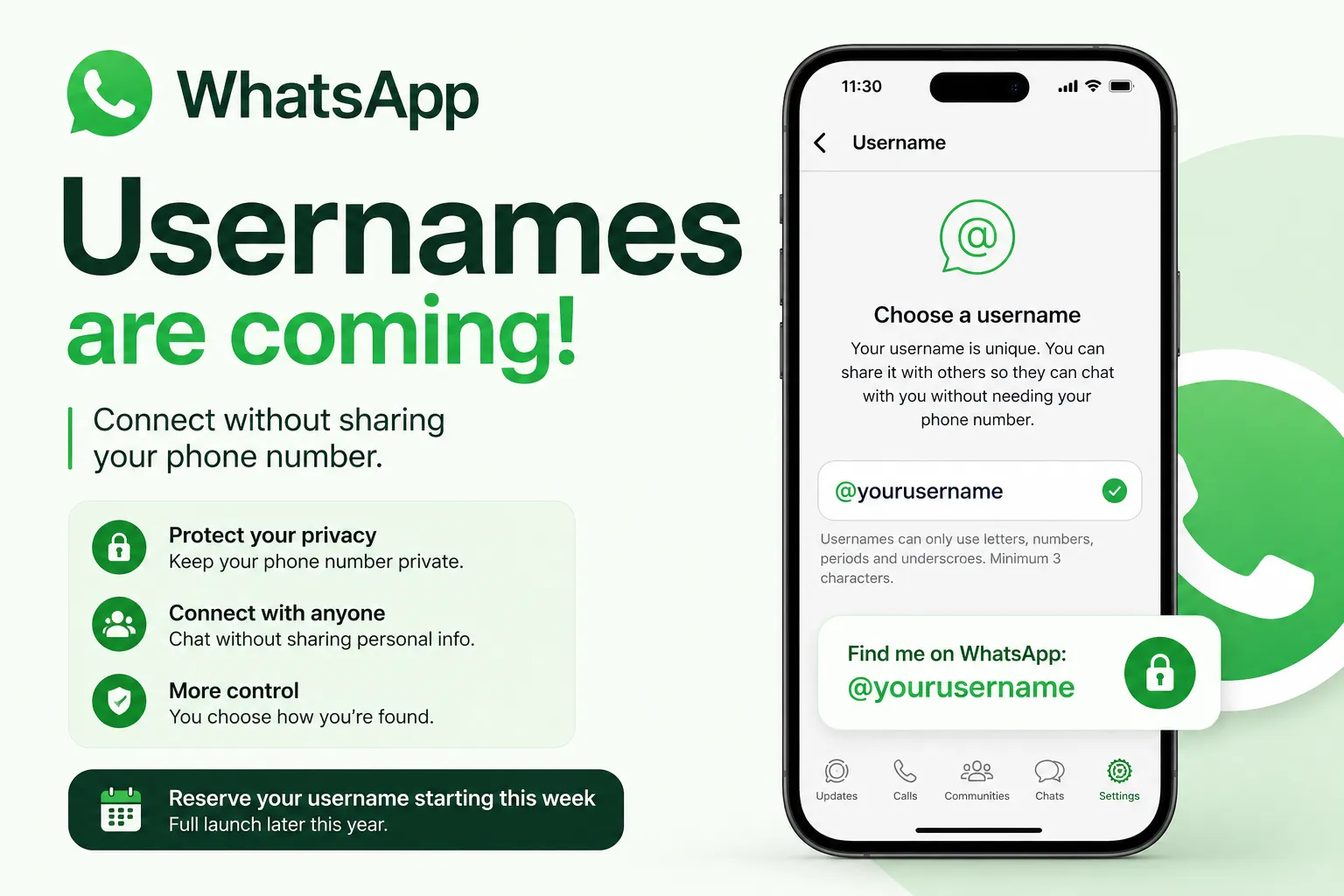 Username WhatsApp Bakal Dilancar, Tak Perlu Lagi Kongsi Nombor Telefon