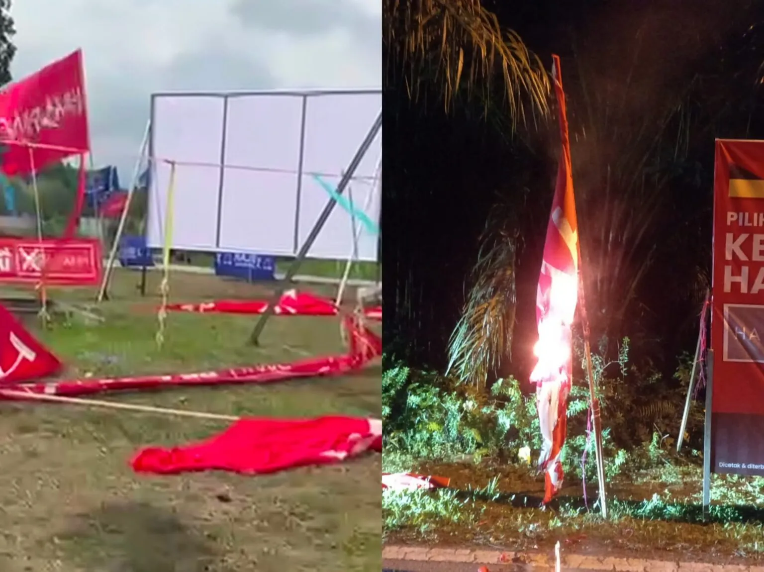 Bendera PH Dibakar dan Pancang Dirosakkan, PH Buat Laporan