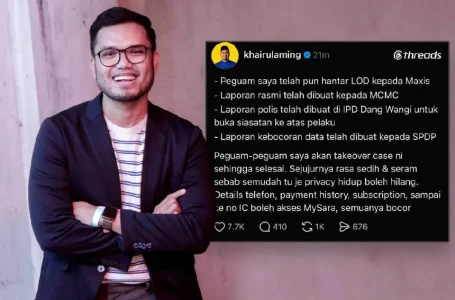 Kebocoran maklumat peribadi Khairul Aming