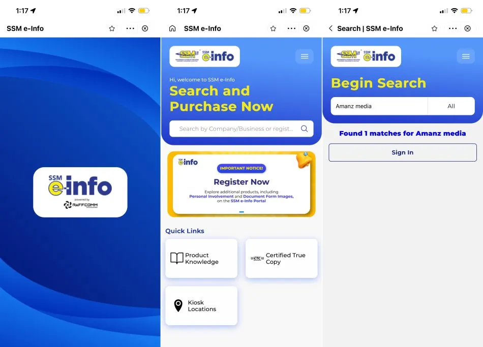 Cari Rekod Syarikat SSM antara Fungsi Terkini TNG eWallet