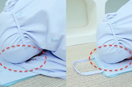 sujud atas kain telekung