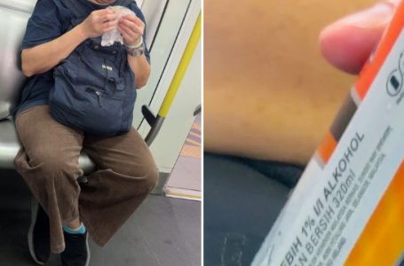 mabuk dalam tren
