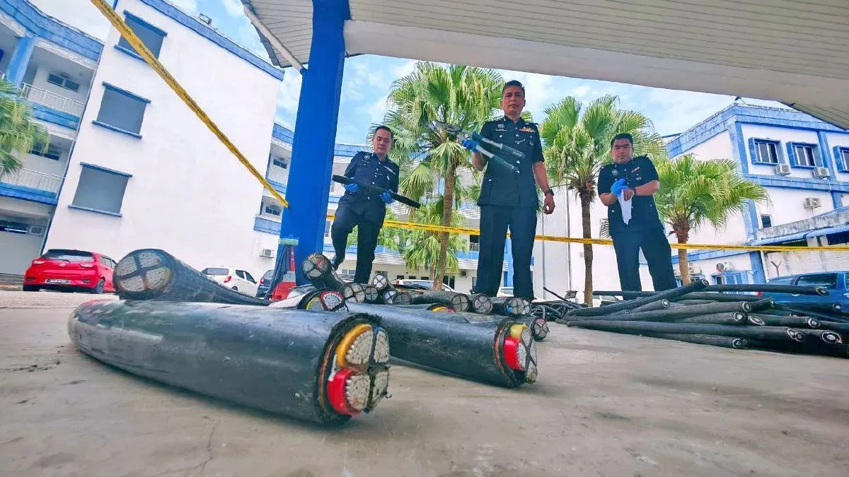Geng Curi Kabel Tumpas, Kerugian Cecah RM100,000
