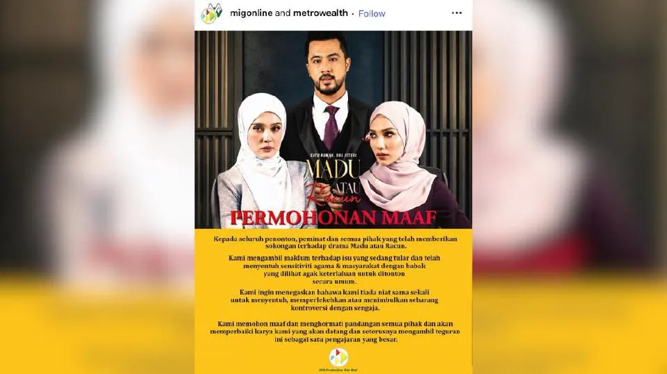 MIG Mohon Maaf Susulan Kontroversi Drama Madu atau Racun