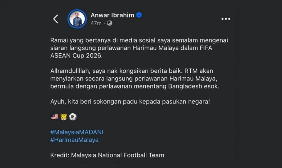 RTM Sah Siar Siaran Langsung Malaysia vs Bangladesh Esok