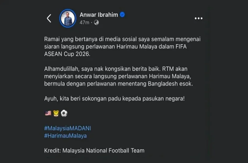RTM Sah Siar Siaran Langsung Malaysia vs Bangladesh Esok