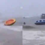 Ombak ganas di Teluk Kemang