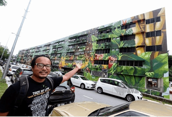 Mural terbesar di Malaysia berjaya disiapkan oleh anak muda.