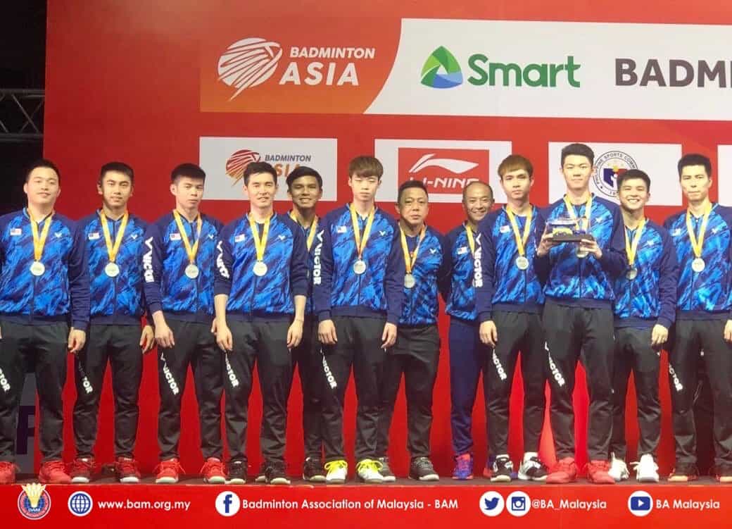 Skuad badminton lelaki negara muncul naib juara Kejohanan Badminton Berpasukan Asia 2020