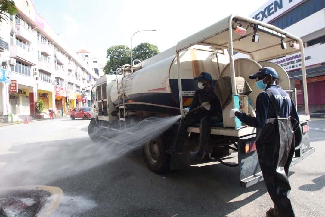 Persekutuan Kuala Lumpur lancarkan proses pembasmian kuman untuk basmi penularan COVID-19