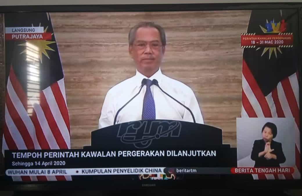 Malaysia lanjutkan Perintah Kawalan Pergerakan (PKP) sehingga 14 April