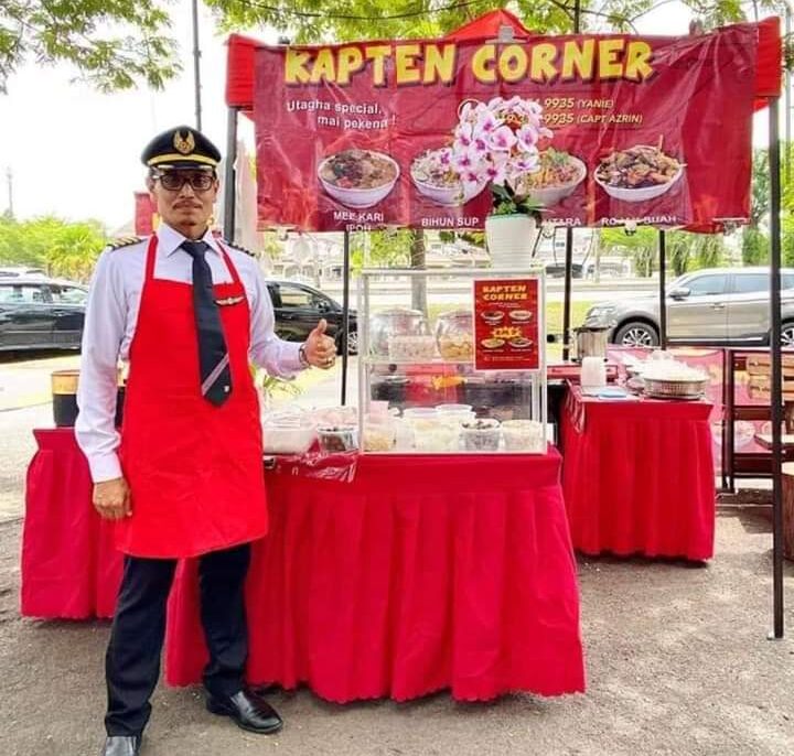 Gerai Kapten Korner trending milik bekas juruterbang Malindo Air