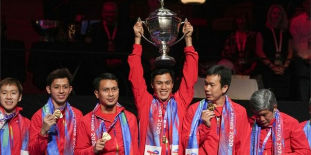 Indonesia menjulang Piala Thomas sekali lagi setelah hampir dua dekad