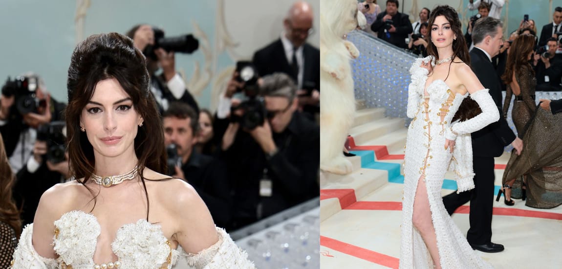 Bergaya Dengan Gaun ‘Safety-pin’, Penampilan Anne Hathaway Di Met Gala 2023 Raih Pujian