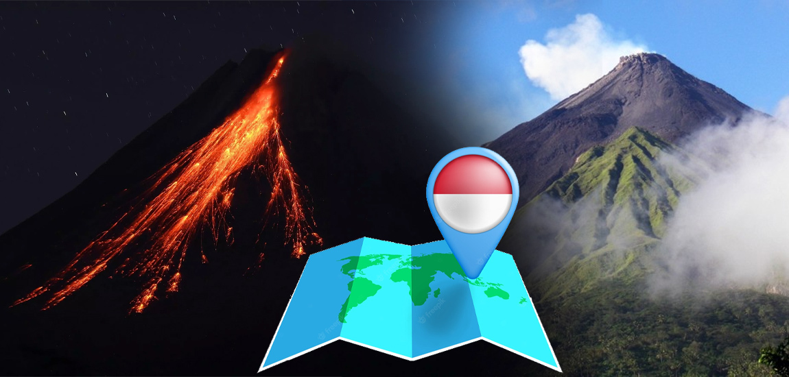 Gunung Berapi Karangetang Indonesia Meletus