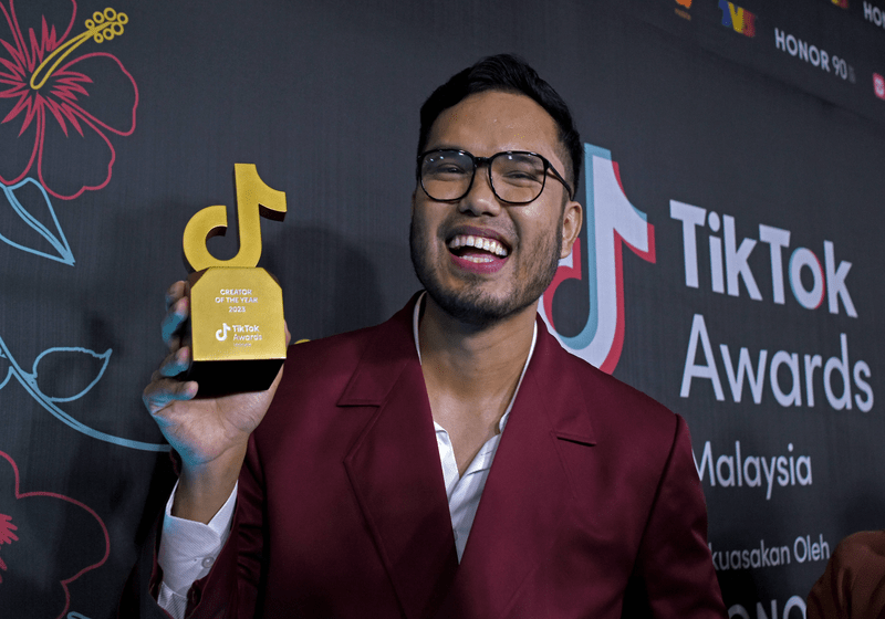 Khairul Aming Pemenang Utama dalam TikTok Awards MY 2023