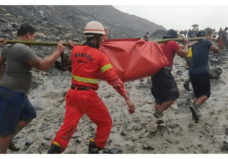 Lombong Jed Runtuh di Hpakant, Myanmar: Seorang Maut Manakala 4 Lagi Cedera