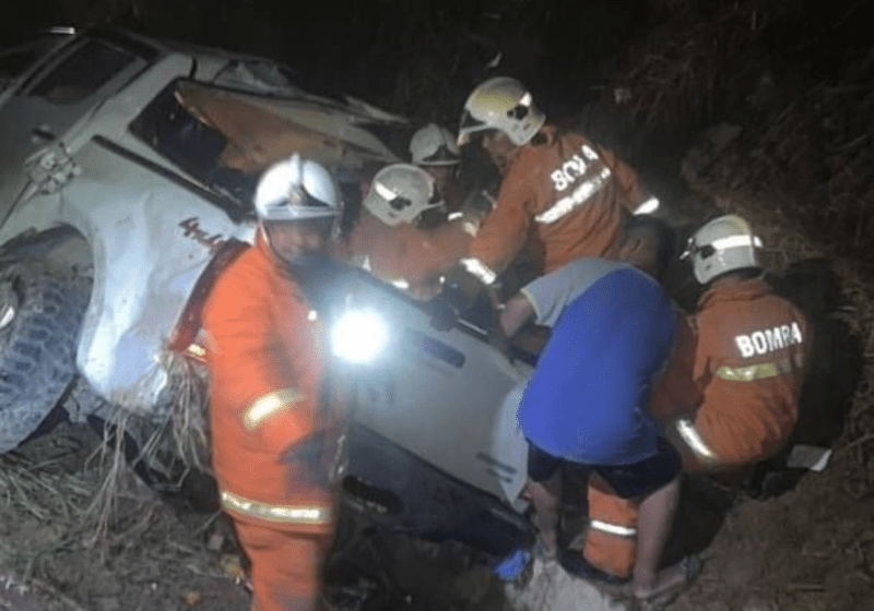 Tiga Maut, Empat Cedera dalam Nahas Jalan Raya di Niah