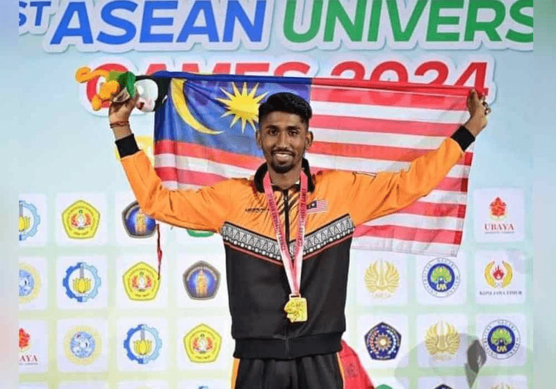 Thevendran Sumbangkan Pingat Emas ke-36 untuk Malaysia di Sukan Universiti ASEAN 2024