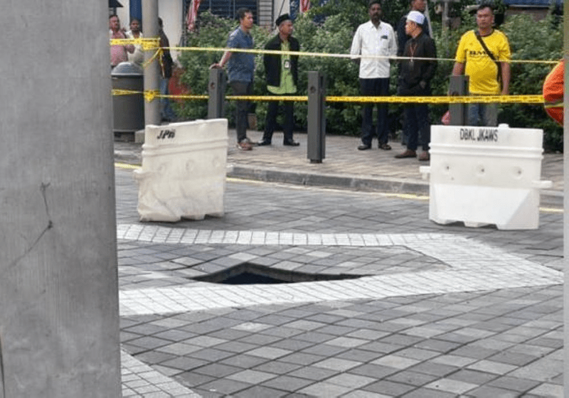 Satu Lagi Tanah Mendap Baharu Dikesan di Jalan Masjid India