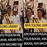 pakaian mirip Pasukan Keselamatan Negara