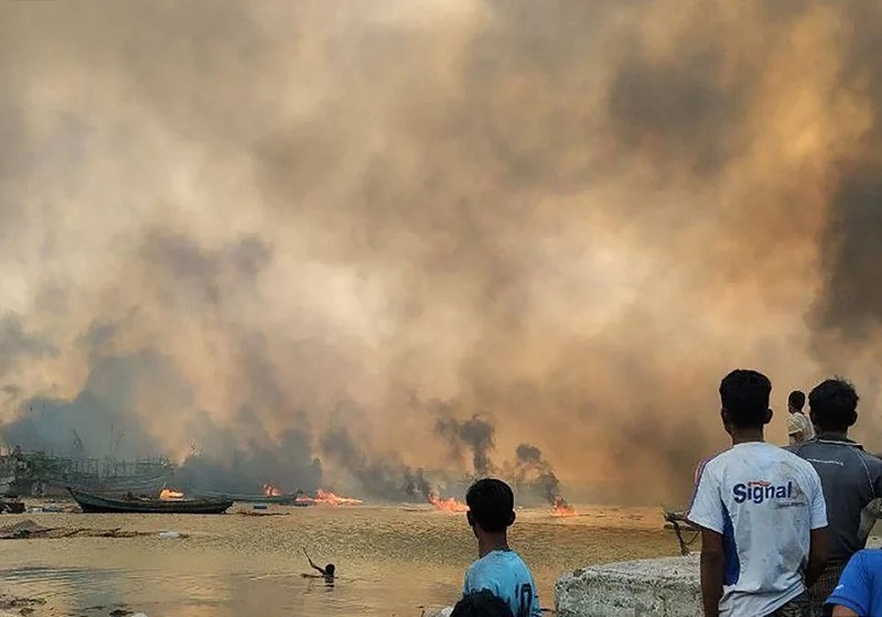 40 Terbunuh dalam Serangan Udara Junta Myanmar di Rakhine