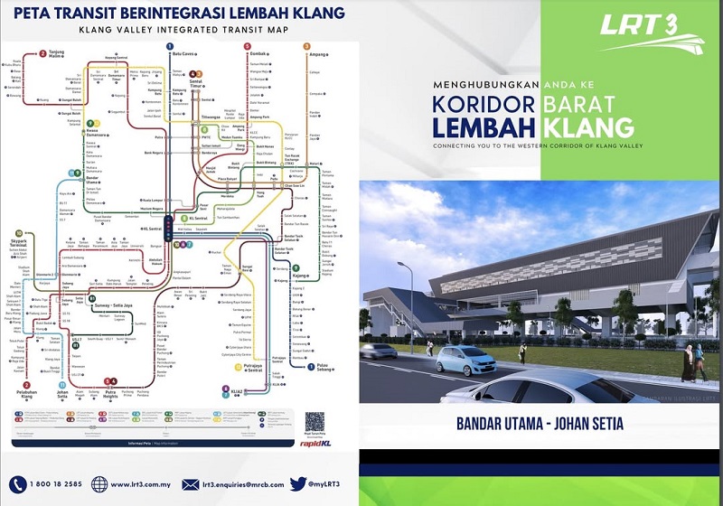 LRT3 Akan Mula Operasi September, Ini Senarai Stesen & Laluan Lengkap