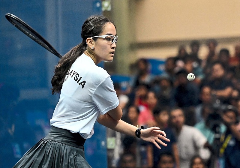 Pemain Skuasy Aira Azman Tewaskan Kakak Sendiri, Mara ke Final Terbuka Bermuda 2025