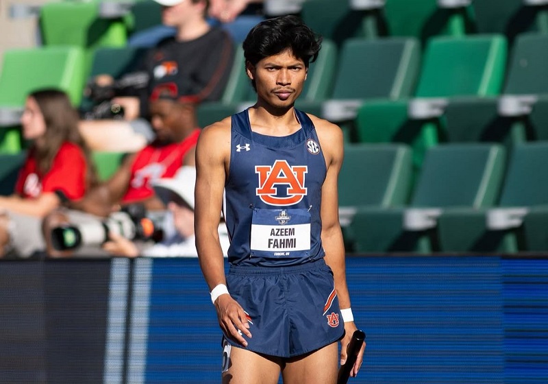 Azeem Fahmi Catat 10.26s di NCAA, Pecah Rekod Baharu di Amerika Syarikat