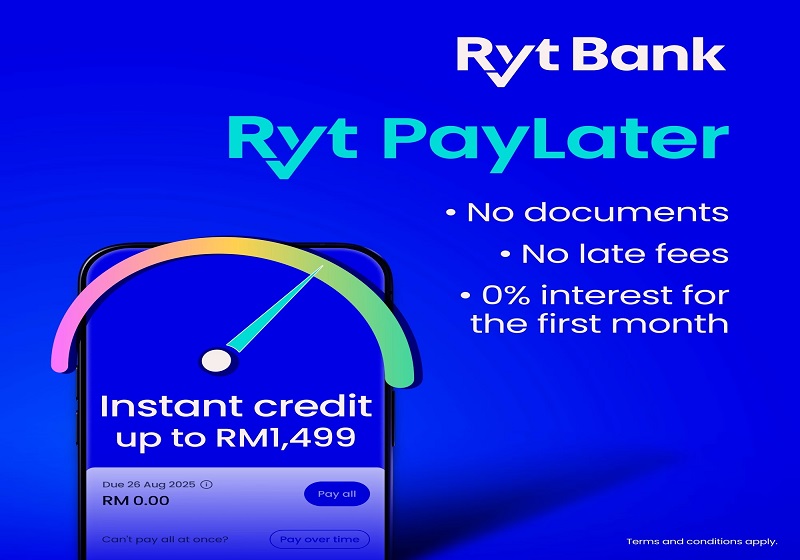 Ryt PayLater: BNPL Dengan 0% Faedah & Ansuran Hingga 12 Bulan