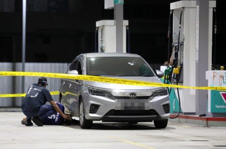 kena tembak di stesen minyak