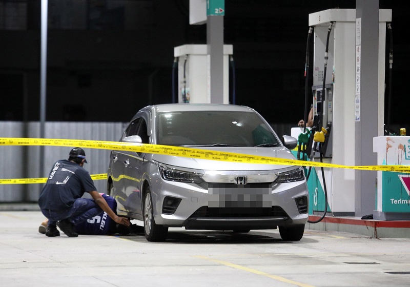 Lelaki Parah Kena Tembak di Stesen Minyak Bukit Tinggi
