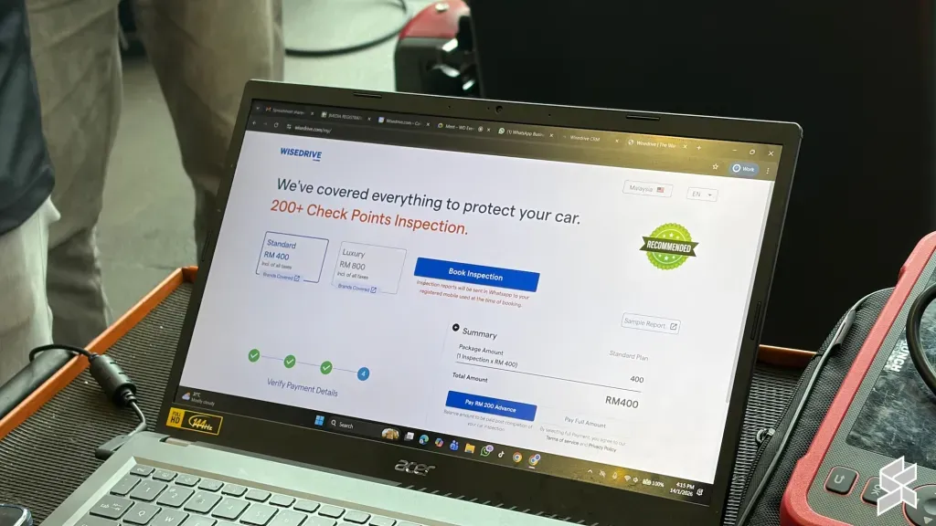pemeriksaan kereta terpakai