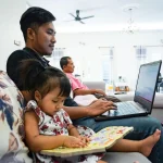 pekerja swasta bekerja dari rumah